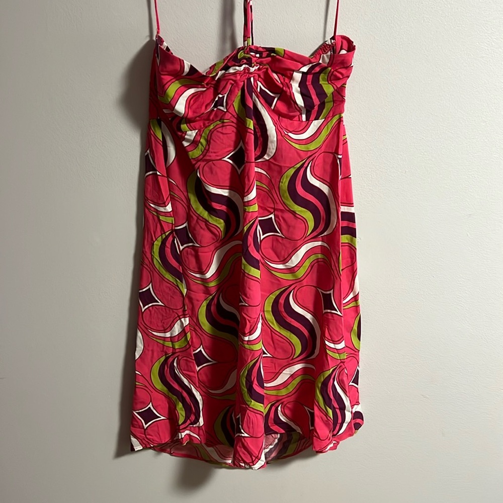 Zara 70’s Printed Halter Mini Dress